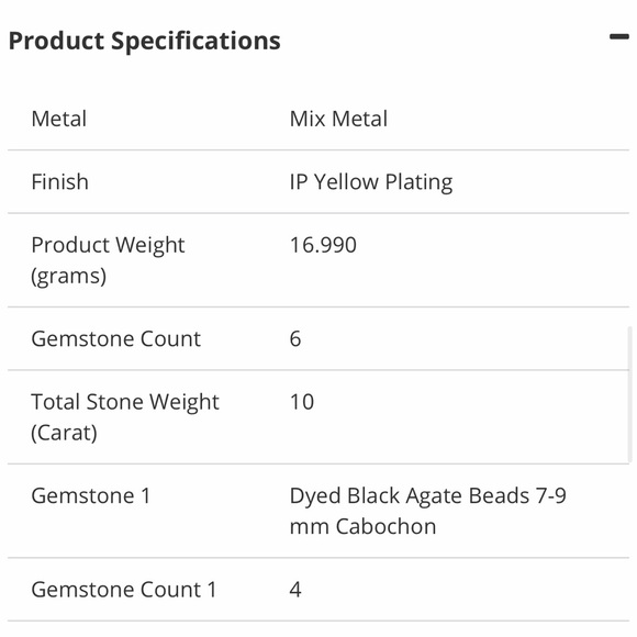 GENUINE LEATHER SKULL BRACELET BLACK & GOLD - 8.5” - Picture 4 of 7